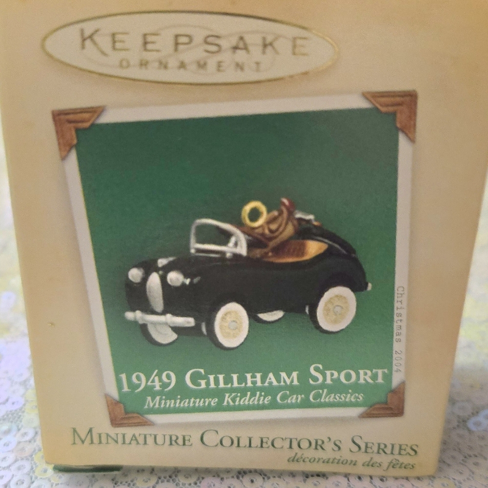 💥5/$10💥 Mini Hallmark Ornament: 1949 Gillham Sport